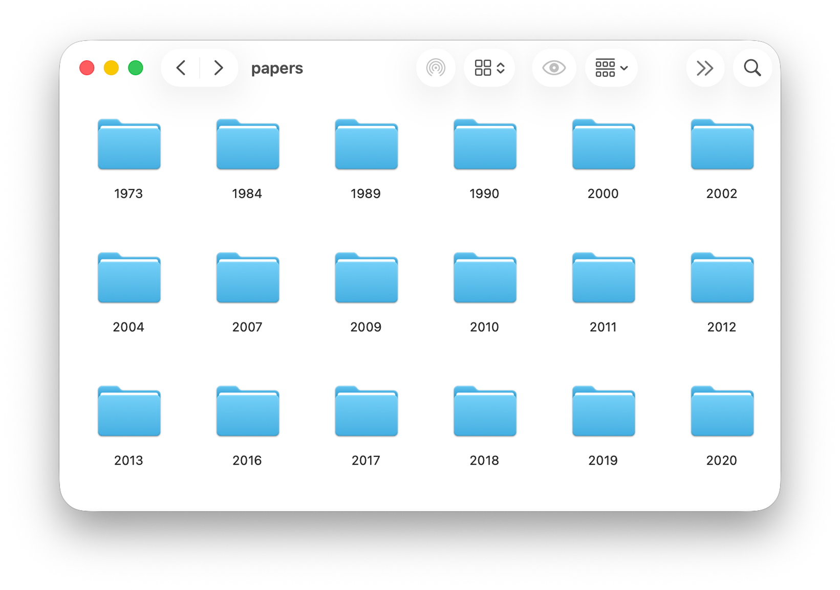 Auto-organise PDFs by year and collection in Finder